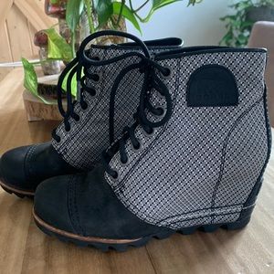 Sorel wedge booties
